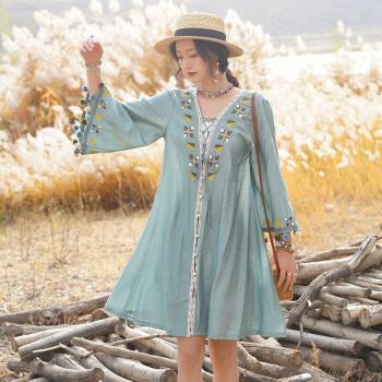 Ropa Retro Hanfu: Kimono Etnico Bordado y Cinturón