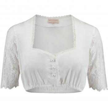 Krüger Madl Halbarm Bluse für Damen Offwhite
