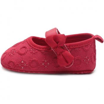 Buckle crochet loafers for baby girls