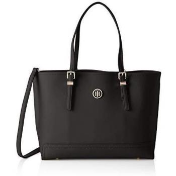 Tommy Hilfiger Women's Honey Canvas Tote Bag Black