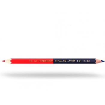 Crayons de menuisier lot de 10, bleu et rouge, épais, à pointe ronde