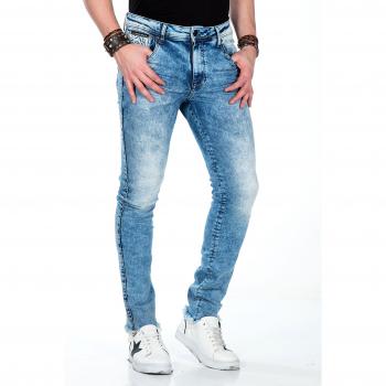 Cipo & Baxx SlimFit Damen? actually Herren – Blau (CD445)