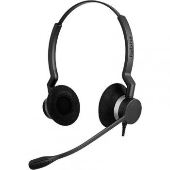 Jabra BIZ 2300 USB UC Duo Binaural Diadema Negro