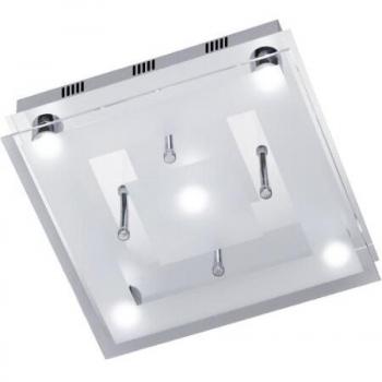 Plafonnier LED chromé 25 W, lampe intérieure Wofi