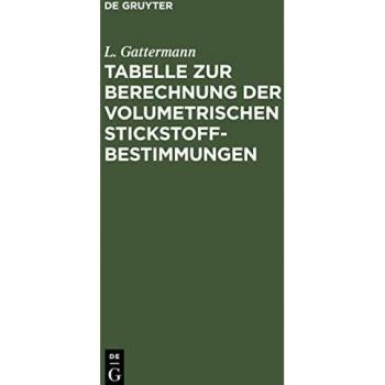Tabelle zur Berechnung der volumetrischen Stickstoff-Bestimmungen