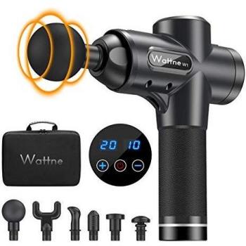 Schwarz‑W1 Muskelmassagegerät – Vibrationskraft für Tiefengewebe