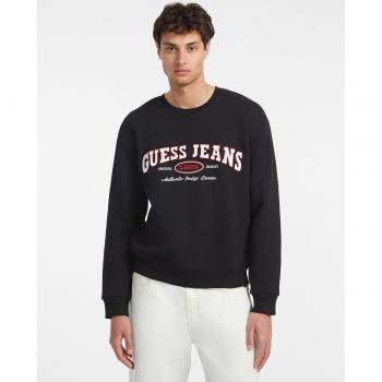 Felpa Guess Original Design Uomo Nera