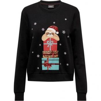 Weihnachtspulli Onlyda L/S Rundhals Boxen-Stil