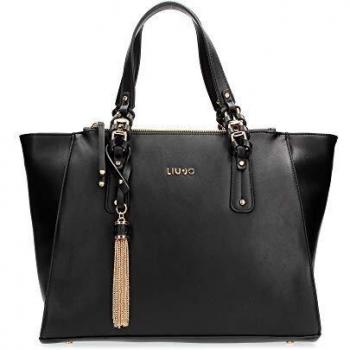 Liu Jo Tragetasche aus schwarzen Ecopelzmaterialien – Modell BS20LJ124