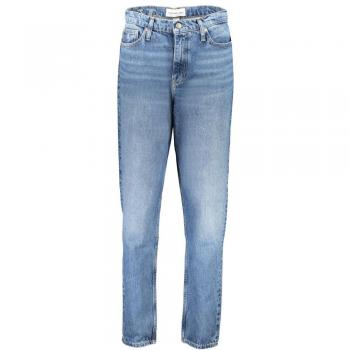 Calvin Klein Women's Blue Mom Jeans Medium Wash W28 L30 with Embroidery