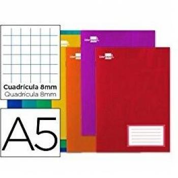 Libreta A5 Liderpapel Write 16 hojas 60g/m2 cuadro 8mm con margen
