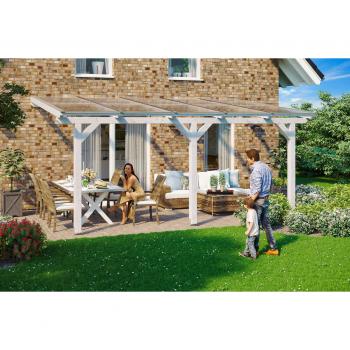 Skanholz Terrassendach Andria, 541 cm x 300 cm, mit Doppelstegplatten