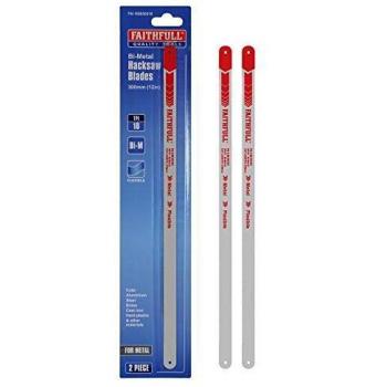 Faithfull FAIHSB30018 Hacksaw Blades 300mm (12in) x 18 TPI (Pack of 2)