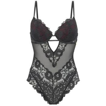 JETTE Body aus feiner, floraler Spitze, sexy Dessous