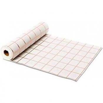 Chemin de Table en Lin Carreaux Rose Gold 28 cm x 5 m