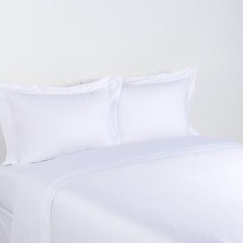 Drap de Chambre Satin Rose Yves Delorme – Triomphe Blanc 270×300 cm