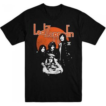 Led Zeppelin Women's Black Orange Circle Tee