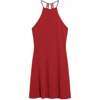 Vestito Superdry Senza Maniche Fit & Flare Rosso Dahlia M