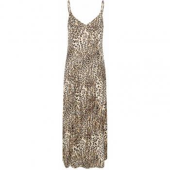 Maxikleid Leelo von Gestuz in Hellbraun Damen 36