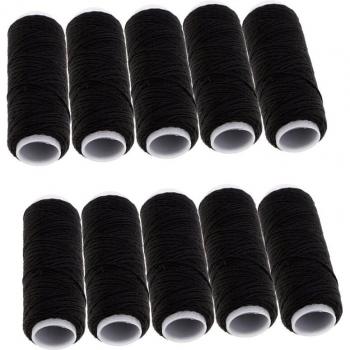 Fil à coudre fort 10 bobines, polyester 20S/3, pour travaux manuels