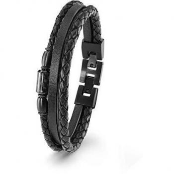 Bracelet en Cuir et Acier Inoxydable S. Oliver