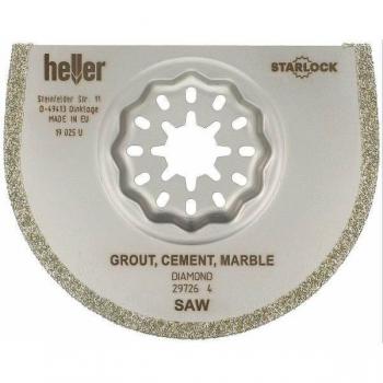 Heller Starlock Blades Diamant-Sägeblatt für Marmor oder Fugenzement, 75 x 2,2 mm