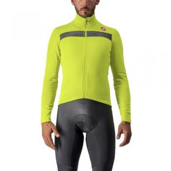 Uniforme de Vitesse Castelli Puro Long 3 Manches Vert Lime XL