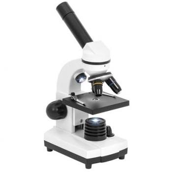 Microscopio Monoculare 40-400x con Illuminazione a LED e Alimentatore