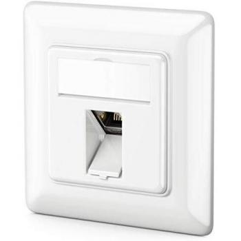 DeleyCON Komplettset: 1x CAT6a Unterputz Dose und 1x geschirmtes Keystone Modul
