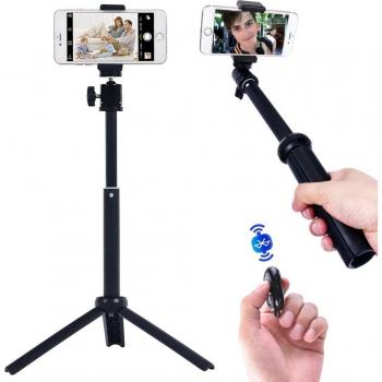 Fosoto Mini Tripod with Wireless Remote for Camera and Phone