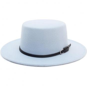 Sombrero de fieltro con cinturón para Jazz