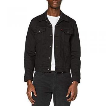 Levi's Nachhaltige Männerjeansjacke The Trucker Dark Horse Schwarz M