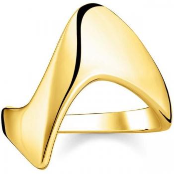 Thomas Sabo Anillo Heritage en Plata con Baño de Oro de 18K