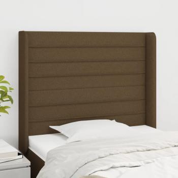 VidaXL Kopfteil Dunkelbraun 93x16x118/128 cm mit Ohren