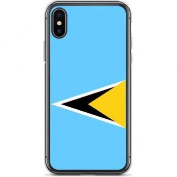 IPhone XS Saint Lucia Flag Protective Case