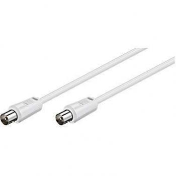 Goobay Digitale Antennekabel (75 mm) – 2,50 m – Wit