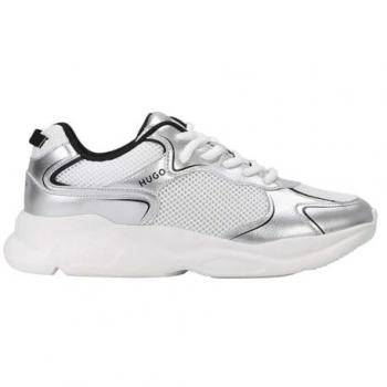 Sneakers Argentées pour Femmes Hugo Leon
