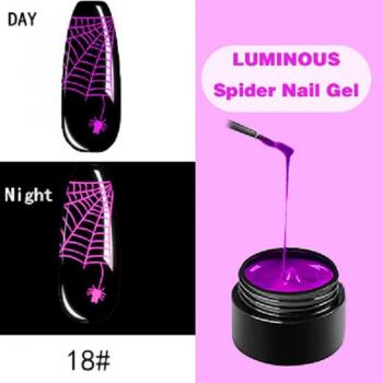 Uñas de Pegamento Luminosa para Arte de Uñas de Halloween