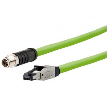 Metz Connect M12 5m CAT 6A Network Cable, Green
