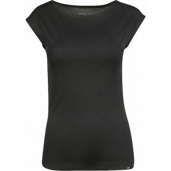 Marc Cain Elegantes Baumwoll-T-Shirt Collection Essential Schwarz XS