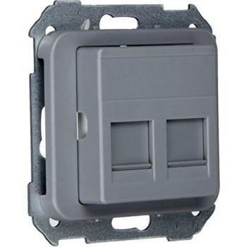 Conector RJ45 doble gris Simon 75589-65