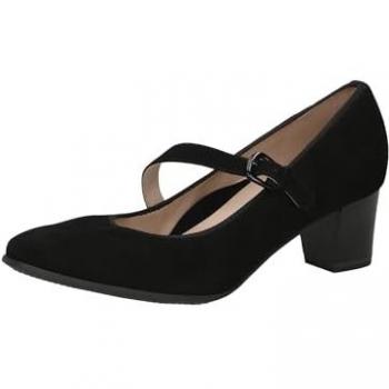 Escarpins Caprice en Cuir Noir avec Talon 37