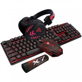 K59 Wired Gaming Keyboard and Mouse with Illuminated Mouse Pad