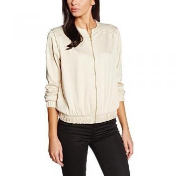 VILA VICENTRI Chaqueta Bomber, Beige (Sandshell), Talla 40
