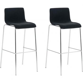 Bar Bench 2x Con Schienale Nero 100004196