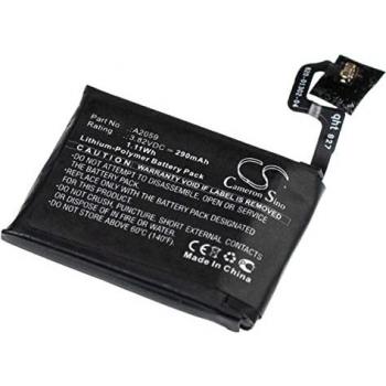 Vhbw 290mAh Akku für Apple Watch A1976, Series 4 44mm Fitnessarmband
