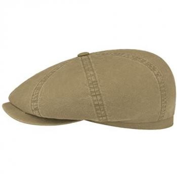 Female Hatteras Classic Cotton Flat Cap, Khaki, M (56-57 cm)