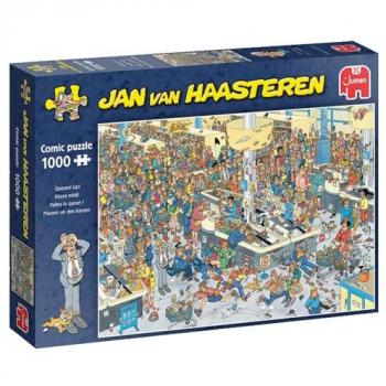 Jumbo Puzzle Jan van Haasteren Warteschlange (1000 Teile)