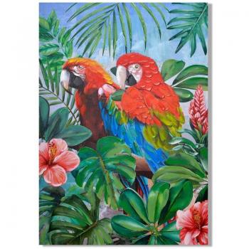 Decoración de Interiores “Loro Esmeralda” – 3x70x100 cm