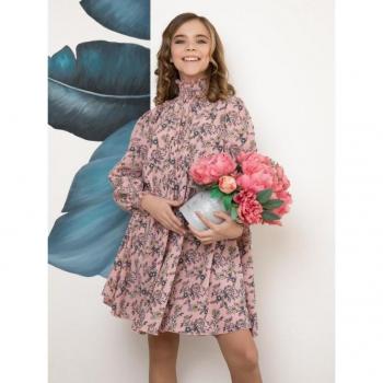 Abito A-Line con Stampa Floreale ISSA Plus 116 Rosa